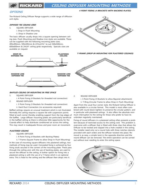 installing sheet metal defuser box|metalaire ceiling diffuser installation manual.